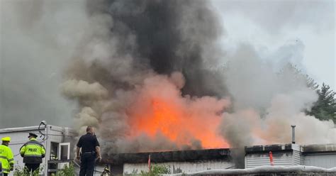 Fast-moving fire destroys YMCA pool clubhouse in Plainville